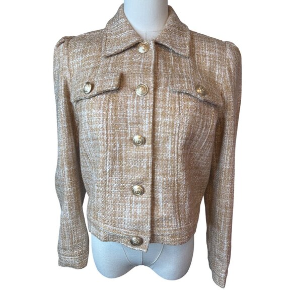 L'AGENCE | Jackets & Coats | Lagence Small Petite Beige Tweed Jacket ...
